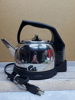 Vintage Russell Hobbs 1.7L Electric Tea Kettle w/ Swivel Base Model 3114